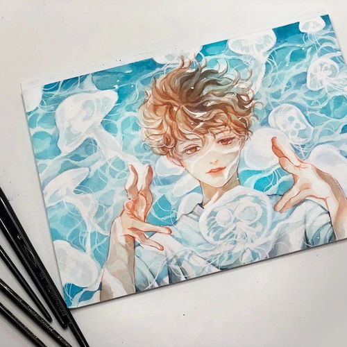 水彩画手绘水彩手绘动画人物你认出几个