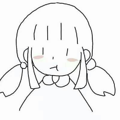 简笔画闺蜜头像一对可爱萌手绘闺蜜简笔画