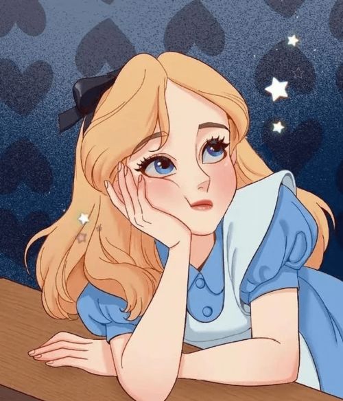 马克笔手绘梦幻美少女动漫头像合集