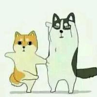 小猫和小狗很萌的动漫头像