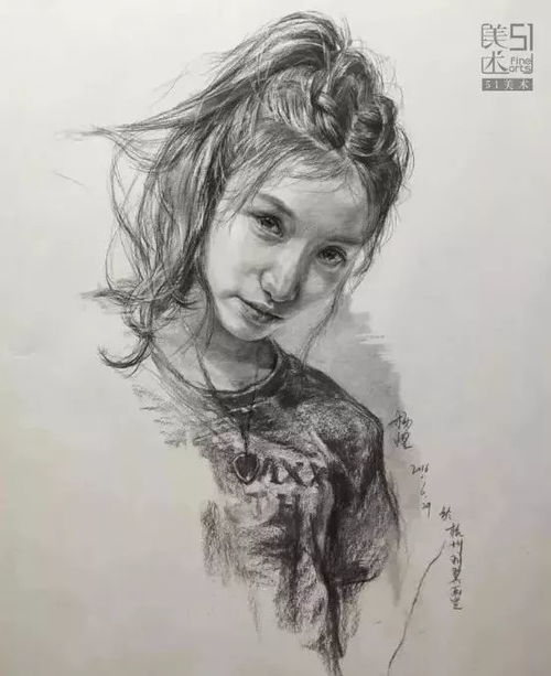 男女青年素描头像怎么精细画附步骤图