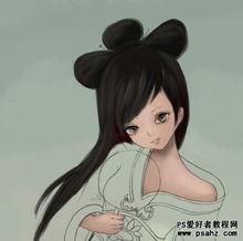 photoshop鼠绘古装超萌的mm人像教程实例2