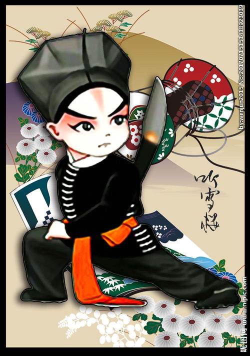 卡通京剧人物装饰画图片