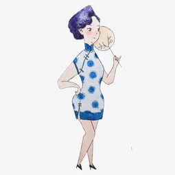 原创手绘拿着扇子的美女图片素材其他格式下载动漫人物大全