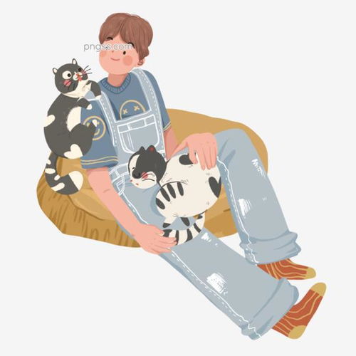 卡通简约男孩和猫咪装饰素材图片大小1024x1024px图片尺寸340.58kb来自png搜索网pngss.com免费免扣png素材下载插画元素简约卡通猫咪免扣素材男孩人物装饰图案