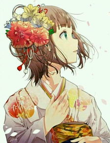 花女孩动漫图片
