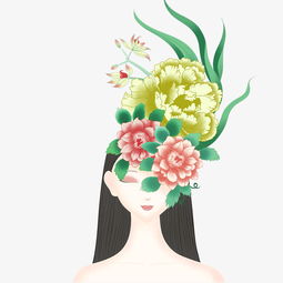 手绘春日传统少女头像图片素材其他格式下载动漫人物大全