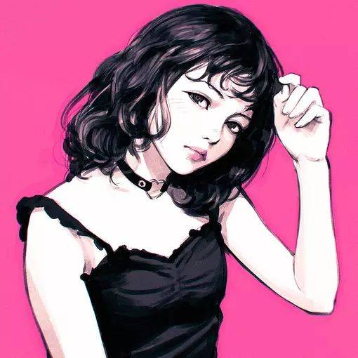 手绘插画头像