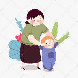 母亲节母亲温馨形象卡通png素材图片免费下载千库网