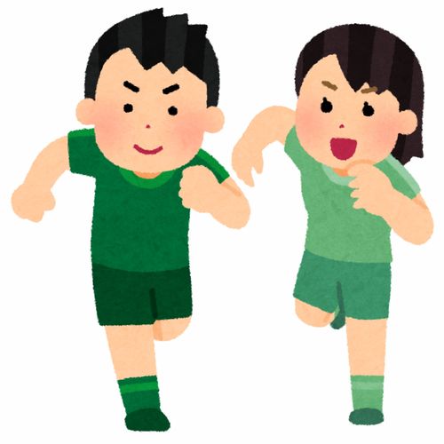 跑步的人赛跑马拉松运动会卡通插画免扣素材手绘png4插画运动比赛健身