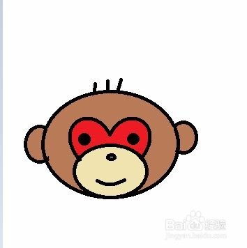 如何快速画卡通猴子