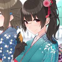 动漫气质和服女生头像乖巧可爱日本和服动漫女生头像