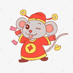 老鼠鼠年q版手绘卡通元素素材图片免费下载千库网