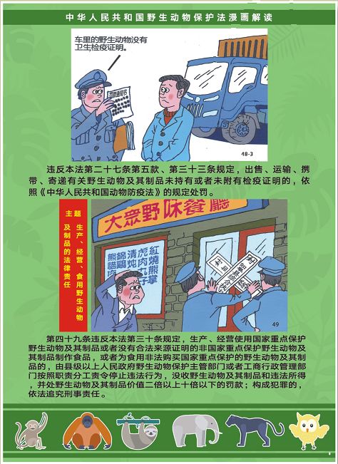 请传阅漫画图解新版野生动物保护法