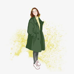 卡通手绘插画时尚美女图片素材其他格式下载动漫人物大全