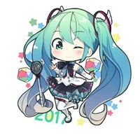 初音未来q版图片手绘可爱的初音未来q版萌图