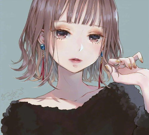 漂亮精致的女孩人物插画