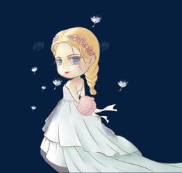 穿婚纱的新娘精美卡通插画图片素材其他格式下载动漫人物大全