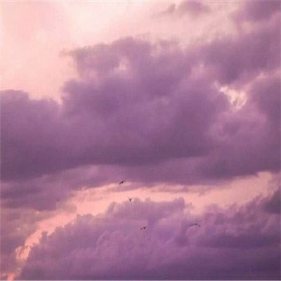晚霞天空云朵唯美图片