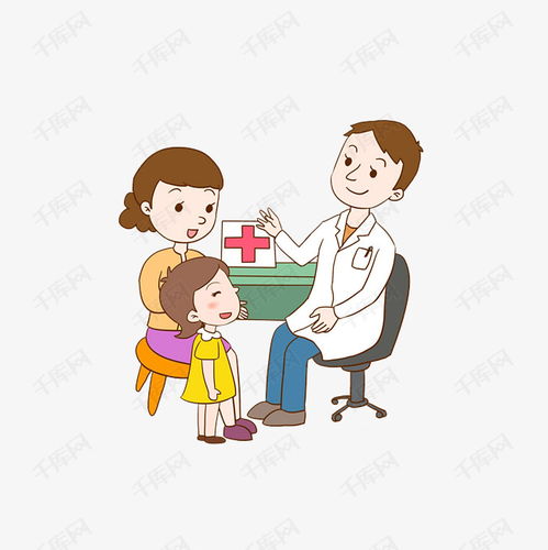 卡通带小孩看医生的妈妈素材图片免费下载高清png千库网图片编号11206126