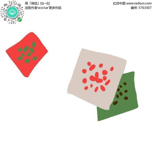 抽象卡通碎布素材psd免费下载红动网