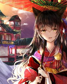 动漫美图欣赏气质高雅,光彩照人的二次元和风少女,动感迷人真讨人喜