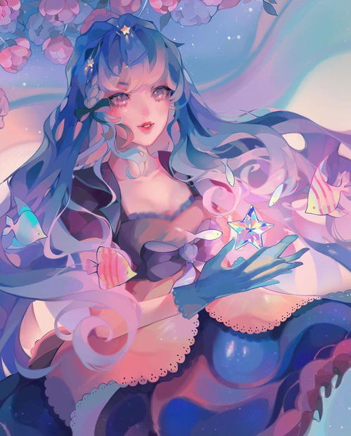甜美如糖果的少女插画,亮色系真的好看
