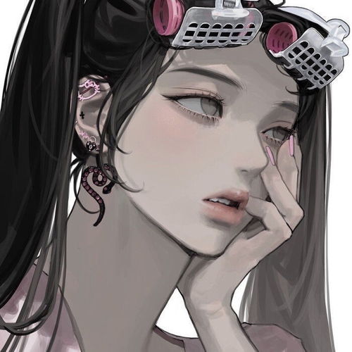 酷酷的动漫女生头像