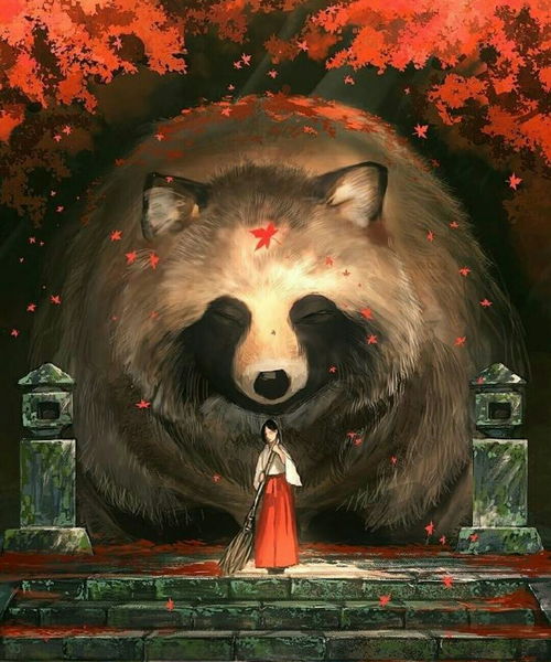 当小动物们在二次元的世界变大后,狐狸很神秘,狼很温和