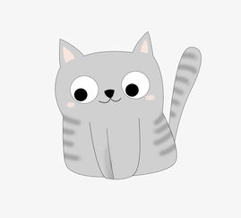 手绘灰色小猫萌宠图片素材其他格式下载动漫人物大全