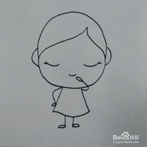 怎么画十二星座中的处女座女孩卡通儿童简笔画