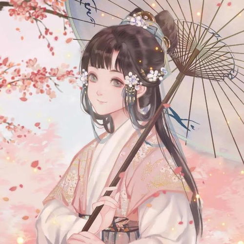 仙气十足的女子古风动漫头像温山软水繁星万千,不及你眉眼半分