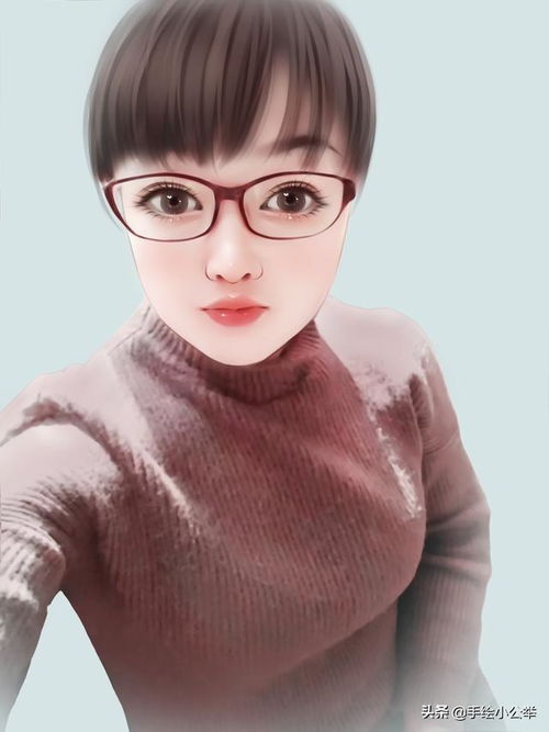 你的头像该换了,真人照片变大眼漫画头像,热情端庄又好看