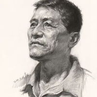 qq头像素描简约