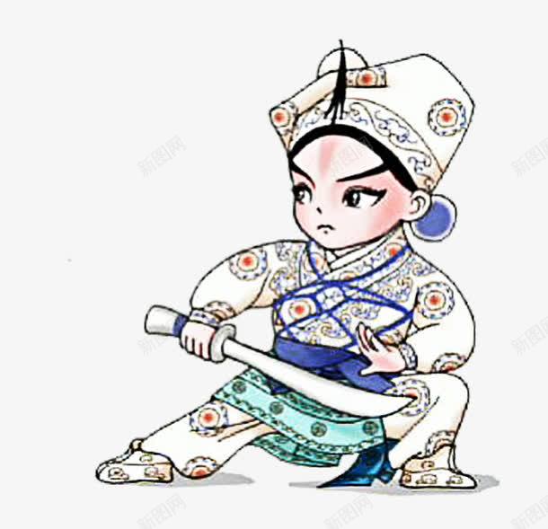 手绘京剧卡通武生高清素材png设计图片免费下载页面网页平面电商创意素材png素材素材