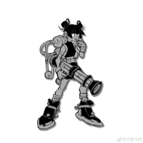 去年黑白小人一组