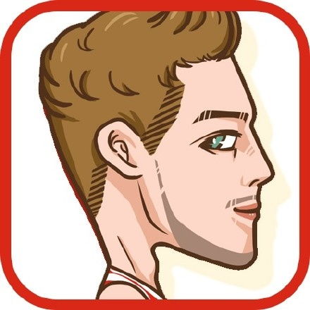 漫画风格nba球员侧脸头像