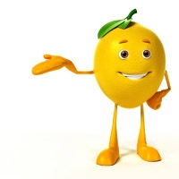 柠檬卡通图片头像拟人化卡通柠檬