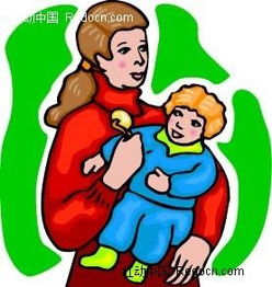 哄孩子的妈妈人物插画ai素材免费下载编号2286504红动网