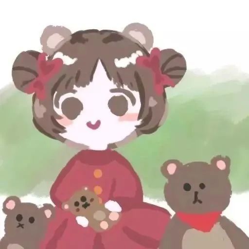 女生头像以前觉得小狗很容易开心