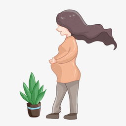 母婴怀孕的妈妈手绘插画图片素材其他格式下载动漫人物大全