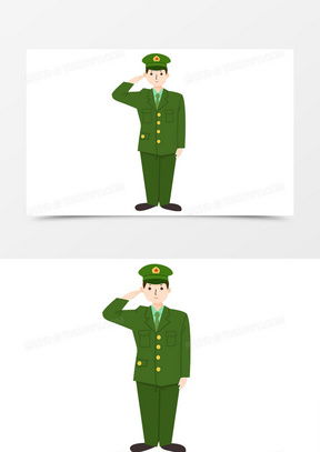 军人卡通素材军人卡通图片军人卡通免费模板下载熊猫办公