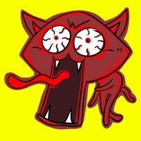 个性抽象卡通小猫图案qq头像图片,个人感觉不像小喵咪