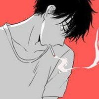 抽烟的情侣头像动漫微信头像图片大全