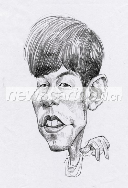 周杰伦肖像漫画
