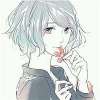 个性短发卡通女生头像,还像个傻子一样等你