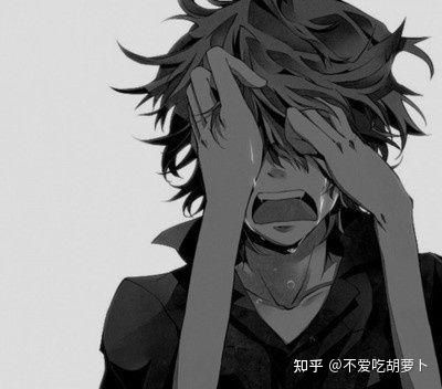 有没有男生流泪的头像正侧脸,或者只要正侧脸