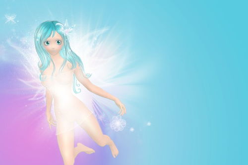 紫色头发的动漫少女图片