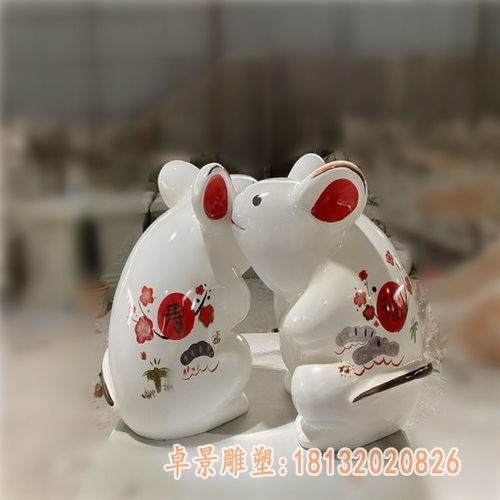 玻璃钢卡通老鼠衡水老鼠树脂雕塑厂家