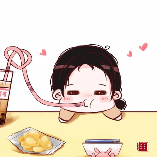 赵丽颖超萌角色饭绘九宫格分享甜妹就是要喝珍珠奶茶